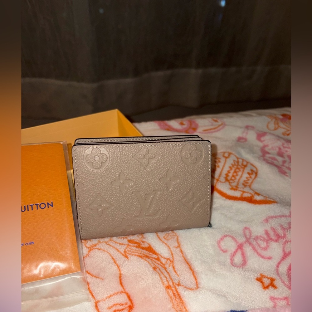 Louis Vuitton Beige Monogram Card Holder Wallet